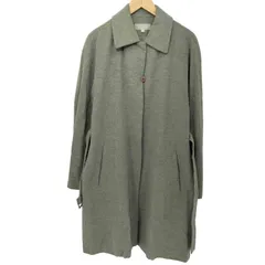 カルバンクライン CALVIN KLEIN ウールナイロン 比翼 ステンカラーコート レディース JPN：9号 