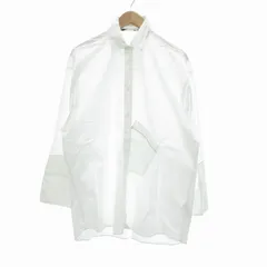 ザラ ZARA 長袖シャツ ステッチ ポケットデザイン オーバーサイズ S 白 /UO