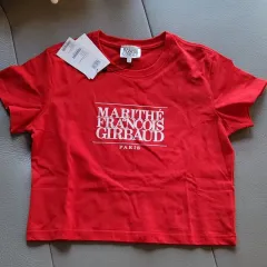 マリテフランソワジルボー 半袖 クロップドTシャツ レッド Sサイズ 新品