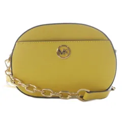 マイケルコース MICHAEL KORS ロゴ チェーン ショルダーバッグ レザー 黄色のサムネイル