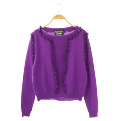 モスキーノ MOSCHINO ニット カットソー I42 パープル ブラック /DO ■GY57のサムネイル