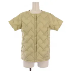 モンベル Montbell スペリオダウン ラウンドネックT ダウンジャケット 半袖 ナイロン S ベージュ 1101669 /BM