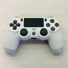 【純正品】【動作確認済み】　PS4純正コントローラー デュアルショック4 グレイシャー・ホワイト BM2