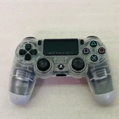 【純正品】【動作確認済み】　PS4 純正コントローラー デュアルショック4 クリスタル スケルトン 透明 BM3