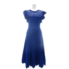 スナイデル SNIDEL 美品 ニットデザインワンピース ロング ノースリーブ  F 青 ブルー SWNO184037 /KE