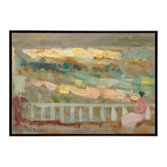 唐川武紀「ヴェニス夕映」油彩画 額装 絵画 風景画 VENISE - メルカリ