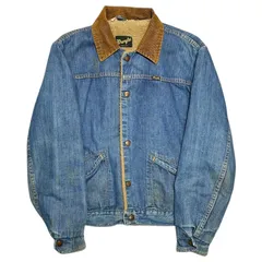 WRANGLER(ラングラー) 70's Vintage Denim Fleece Jacket ヴィンテージ デニム ボア ジャケット 36 インディゴ 70年代 72~76年 太文字黒タグ