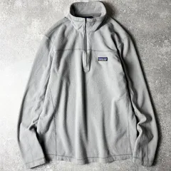19年製 Patagonia ハーフジップ マイクロD フリース プルオーバー L / パタゴニア ハイネック ロンT 長袖 Tシャツ グレー