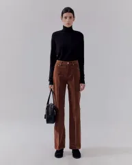 ダンスト コーデュロイパンツ カラメル S