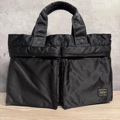 ✨PORTER ポーター TANKER タンカー ハンドバッグ ブラック 横34×縦23×マチ12.5 使用感あり スレ・ボールペン跡あり 定番人気モデル✨