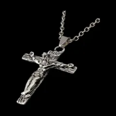 【N071】ネックレス　メンズ　レディース　ゴールド　シルバー　クロス　十字架　アクセサリー　ペンダント  　お洒落　ファッション