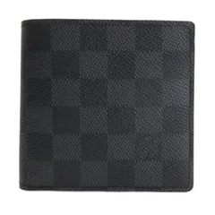 ルイヴィトン LOUIS VUITTON ダミエグラフィット ポルトフォイユマルコ 二つ折り財布 N62664 ブラック ☆AA★