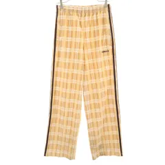 adidas Originals アディダスオリジナルス チェック柄 コーデュロイ ワイドパンツ XS ベージュ レディース 古着