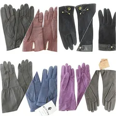 ニナリッチ NINA RICCI PAOLO GUCCI 等 8点 セット おまとめ タグ付き有 手袋 レディースグローブ フェルト レザー系 マルチカラーのサムネイル