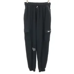 美品 NIKE ナイキ スウェット カーゴパンツ S ブラック レディース 古着