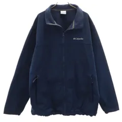 Columbia コロンビア ソフトシェル ジャケット XLT ネイビー 裏フリース メンズ 古着