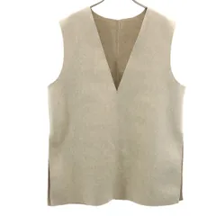 美品 URBAN RESEARCH Sonny Label アーバンリサーチサニーレーベル カットオフ加工 Vネック ベスト FREE ベージュ レディース 古着