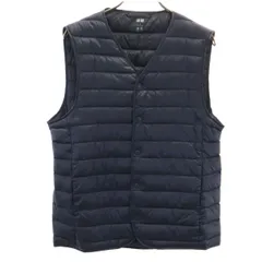 UNIQLO ユニクロ ウルトラライトコンパクト ダウンベスト S ネイビー メンズ 古着