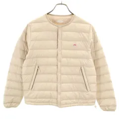 Danton ダントン インナー ダウンジャケット S ベージュ レディース 古着