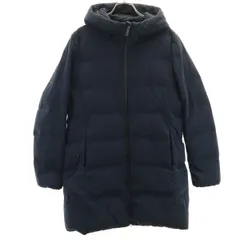 UNIQLO ユニクロ シームレス ショート ダウンコート L ネイビー レディース 古着