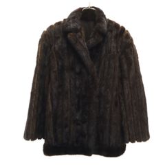 美品】LUPIAN FUR ダークミンク コート M 高級 リアルファーコート