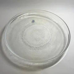 【美品・未使用品】HOYA　デザインガラス大皿　直径約27㎝　高さ約4㎝　保谷クリスタル　昭和レトロ 　アンティーク