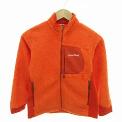 モンベル Montbell クリマエアジャケット フリース ジップアップ 140 オレンジ 1106492 /FT