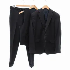 REDA スーツ 3点セット 3ピース セットアップ ジャケット パンツ ベスト ジレ ダークネイビー /UO