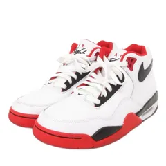 ナイキ NIKE Flight Legacy スニーカー ミドルカット BQ4212-100 白 ホワイト 赤 レッド US8.5 26.5㎝ 靴