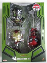 HOTTOYS COSBABY (S) / SPIDER-MAN HOMECOMING COLLECTIBLE SET (SPIDER-MAN / VULTURE / IRON MAN MARK 47) COSB371