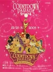 【中古】キーホルダー・マスコット(キャラクター) ミッキー＆ミニー＆ドナルド(ピンク/12月28日) ファスナートップ 「カウントダウン・パレード2004」 東京ディズニーランド来園者特典