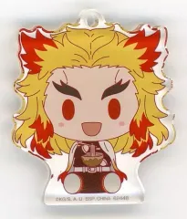 【中古】雑貨 煉獄杏寿郎 ちょこのっこアクリッツキーホルダー 「一番くじ 鬼滅の刃 ～鬼殺の志 参～」 F賞