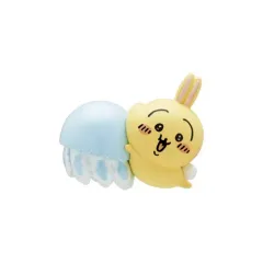 【中古】キーホルダー うさぎ×カラージェリーフィッシュ 「ちいかわ×水族館 フィギュアマスコット」