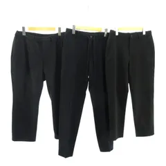 シップス SHIPS ユナイテッドアローズ 他 まとめ 3点 イージーパンツ テーパードパンツ スラックス クロップド丈 XL S XS 黒 ブラック 0620