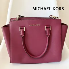 MICHAEL KORS　 マイケルコース　ハンドバッグ　ワインレッド　お出掛け　大人　キレイめ　送料込み　6460821