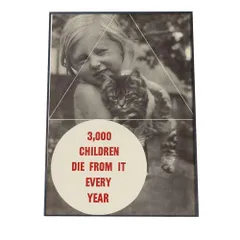 【A2サイズ（約42x59cm）】【bn-poster-501】海外 レトロ ポスター Children Die From it Every Year レトロ ポスター デジタルリマスター インテリア おしゃれ ポスター モダン  特大 小さい 縦