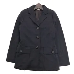 KRIZIA クリッツィア 秋冬 ウール★ テーラード ジャケット ブレザー Sz.40 レディース 灰