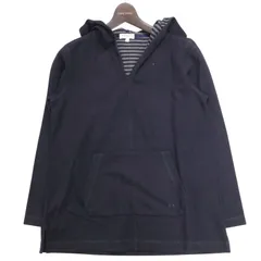 McGREGOR マクレガー 秋冬★ 裏地ボーダー パーカー フーディー Sz.M レディース 紺のサムネイル