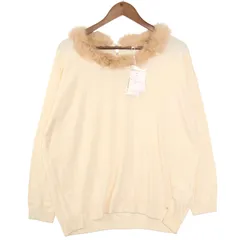 未使用品★ PROPORTION BODY DRESSING プロポーションボディドレッシング ファー着脱可 ニット セーター Sz.FR　レディース