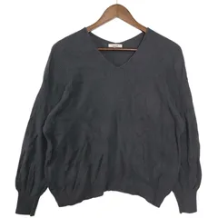 studio CLIP スタジオクリップ 秋冬 コットン★ セーター プルオーバー ニット Sz.M レディース 灰