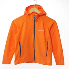 モンベル Montbell キッズ トレールアクションパーカ ジャケット フリース裏地 ロゴ刺繍 130 オレンジ 1106623 1103