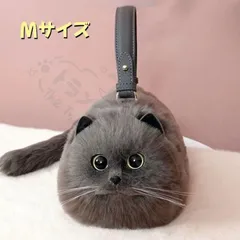 新年クリスマス用コスプレ衣装 かわいい猫型バッグもふもふリアルな可愛い猫バッファグッぬいぐるショルダーバッサブカ黒猫バッ手持ハンドバッファッショゴスロロリーロリィインテリぬいぐるみバッ実用ギフト向Mサイズ CCJS1202P270