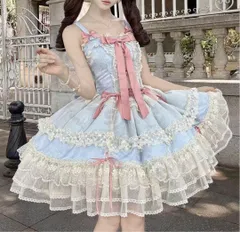 新年クリスマス用コスプレ衣装 ゴスロフリロリータドレスJSサスペンダードレアイドル甘ロリ CCJS1202P049