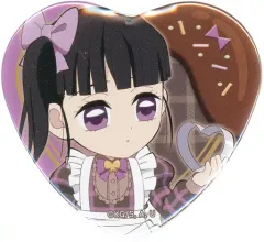 【中古】バッジ・ピンズ 栗花落カナヲ 「鬼滅の刃×ufotable Cafe×マチ★アソビCAFE バレンタインイベント2023 ランダムハート型缶バッジ」
