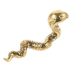 へび 蛇の置物 ヘビ 置物 干支 巳年 蛇 ヘビ 装飾品 茶道 真鍮工芸品 デスクトップ 装飾 金運アップ 招福 幸運 縁起物 開運グッズ プレゼントR1233