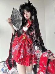 【美品★新品未使用】コスプレ衣装 和風桜柄コスプレ衣装 和服スタイル Lolitaワンピース 可愛いデザイン 撮影会 舞台演出 イベント 推し活 ハロウィン プレゼントにも最適 CJS1205P463