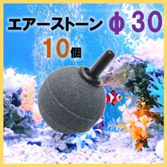 エアーストーン φ30 10個 水槽 アクアリウム ブクブク 水耕 ポンプ 酸素
