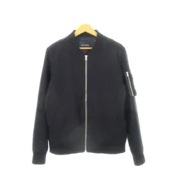 アーバンリサーチ URBAN RESEARCH MA-1 ジャケット ブルゾン ジップアップ ウール混 M 紺 ネイビー /AH1 ■GY99