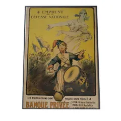 【A2サイズ（約42x59cm）】【bn-poster-504】海外 レトロ ポスター emprunt de la Defense nationale (1918) レトロ ポスター デジタルリマスター インテリア モダン  特大 小さい 縦