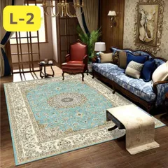 【公式】 ルナシェ * Lunache 140*200 ペルシャ 絨毯 カーペット キリム ラグ マット 2畳 3畳 北欧風 おしゃれ 花柄 アンティーク ヴィンテージ テレワーク 140cm×200cm ジャスミンラグL